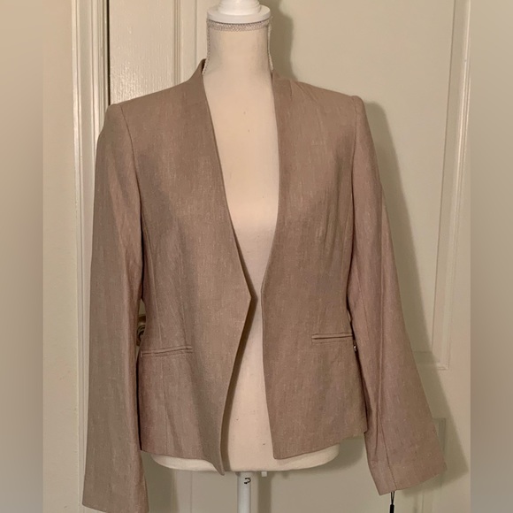 Calvin Klein Women’s Petite Linen Blend Blazer - Picture 1 of 6